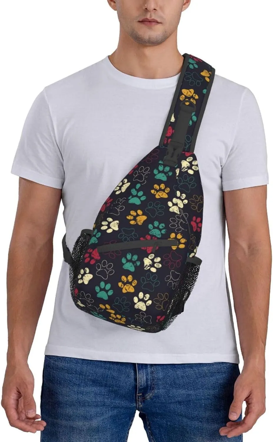 Casual Sling Bag for Women Men Travel Crossbody Sling Backpack Small Chest Shoulder Bag Gym Sports Hiking Daypack
