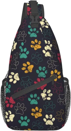 Casual Sling Bag for Women Men Travel Crossbody Sling Backpack Small Chest Shoulder Bag Gym Sports Hiking Daypack