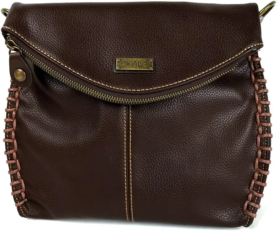CHALA Charming Crossbody Bag Shoulder Handbag With Flap Top and Zipper Handbag Only- Multi-color