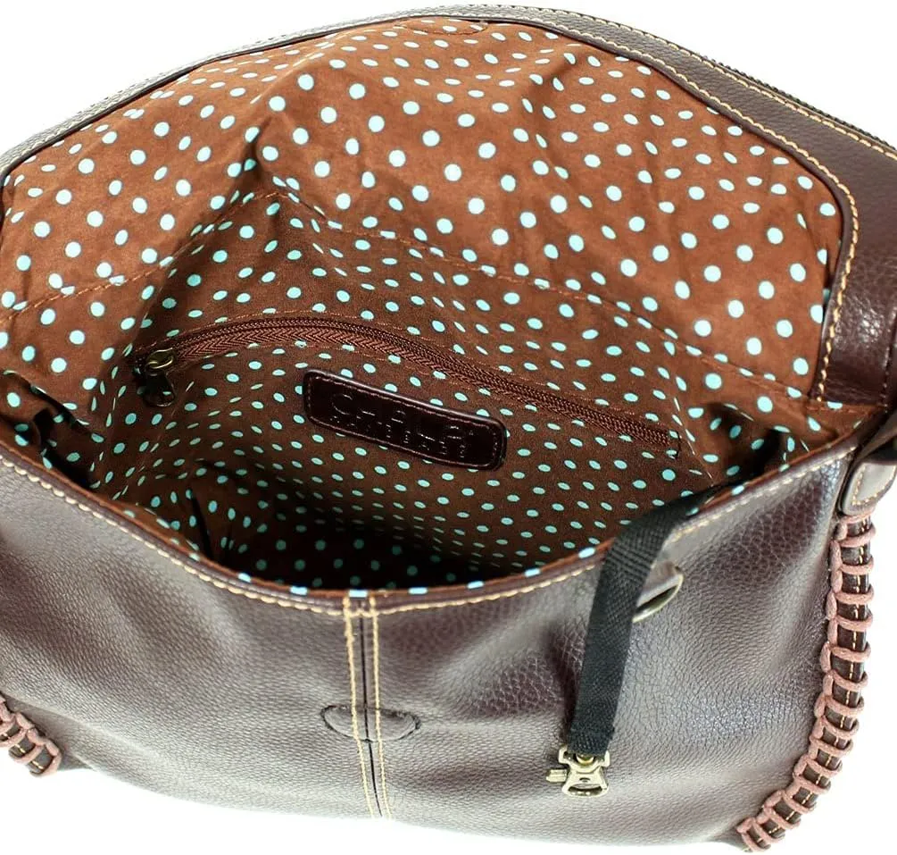 CHALA Charming Crossbody Bag Shoulder Handbag With Flap Top and Zipper Handbag Only- Multi-color
