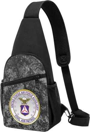 Civil Air Patrol Logo Sling Bag Crossbody Backpack Shoulder Casual Daypack Bags for Men