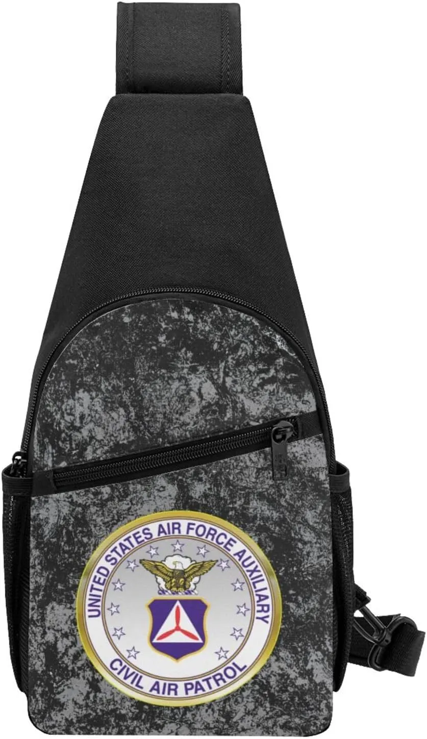 Civil Air Patrol Logo Sling Bag Crossbody Backpack Shoulder Casual Daypack Bags for Men