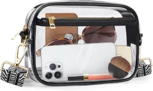 Clear Bag Stadium Approved, Clear Crossbody Bag Purses for women for Concert, Sports, Festivals