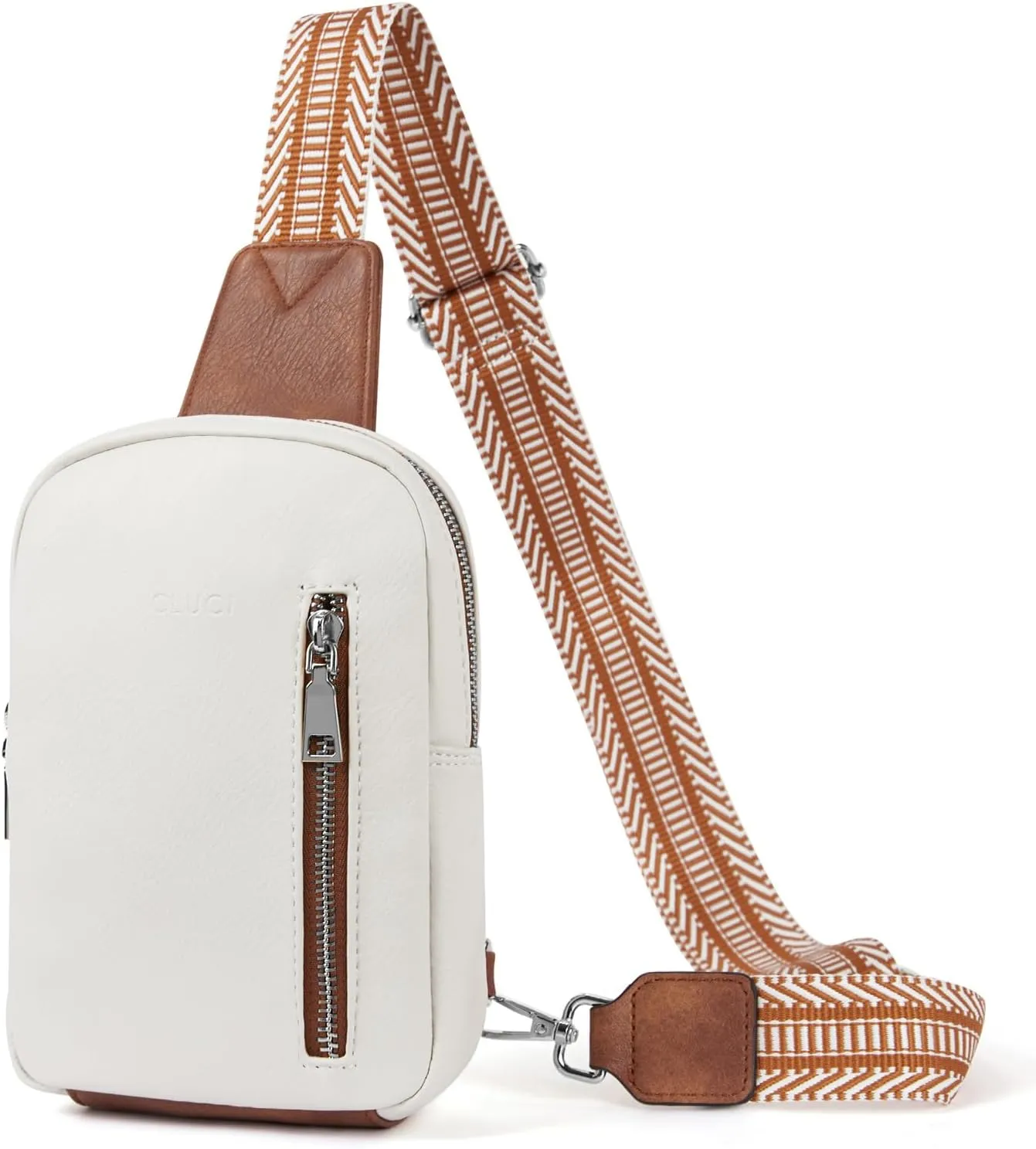 CLUCI Small Sling Bag for Women Vegan Leather Crossbody Chest Bags Trendy, Women's Fanny Pack