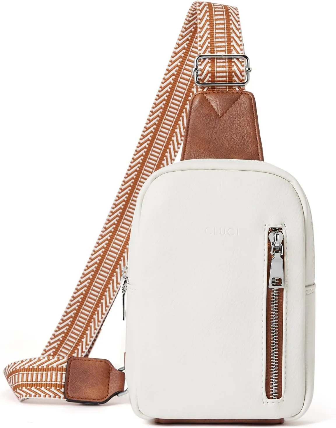 CLUCI Small Sling Bag for Women Vegan Leather Crossbody Chest Bags Trendy, Women's Fanny Pack