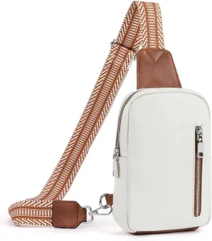 CLUCI Small Sling Bag for Women Vegan Leather Crossbody Chest Bags Trendy, Women's Fanny Pack