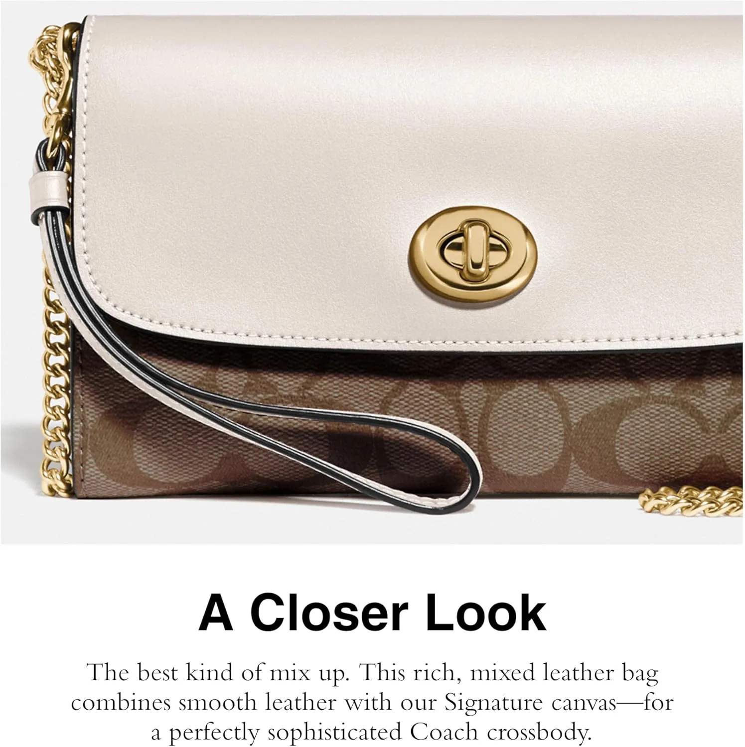 Coach Women's Signature Chain Crossbody Bag