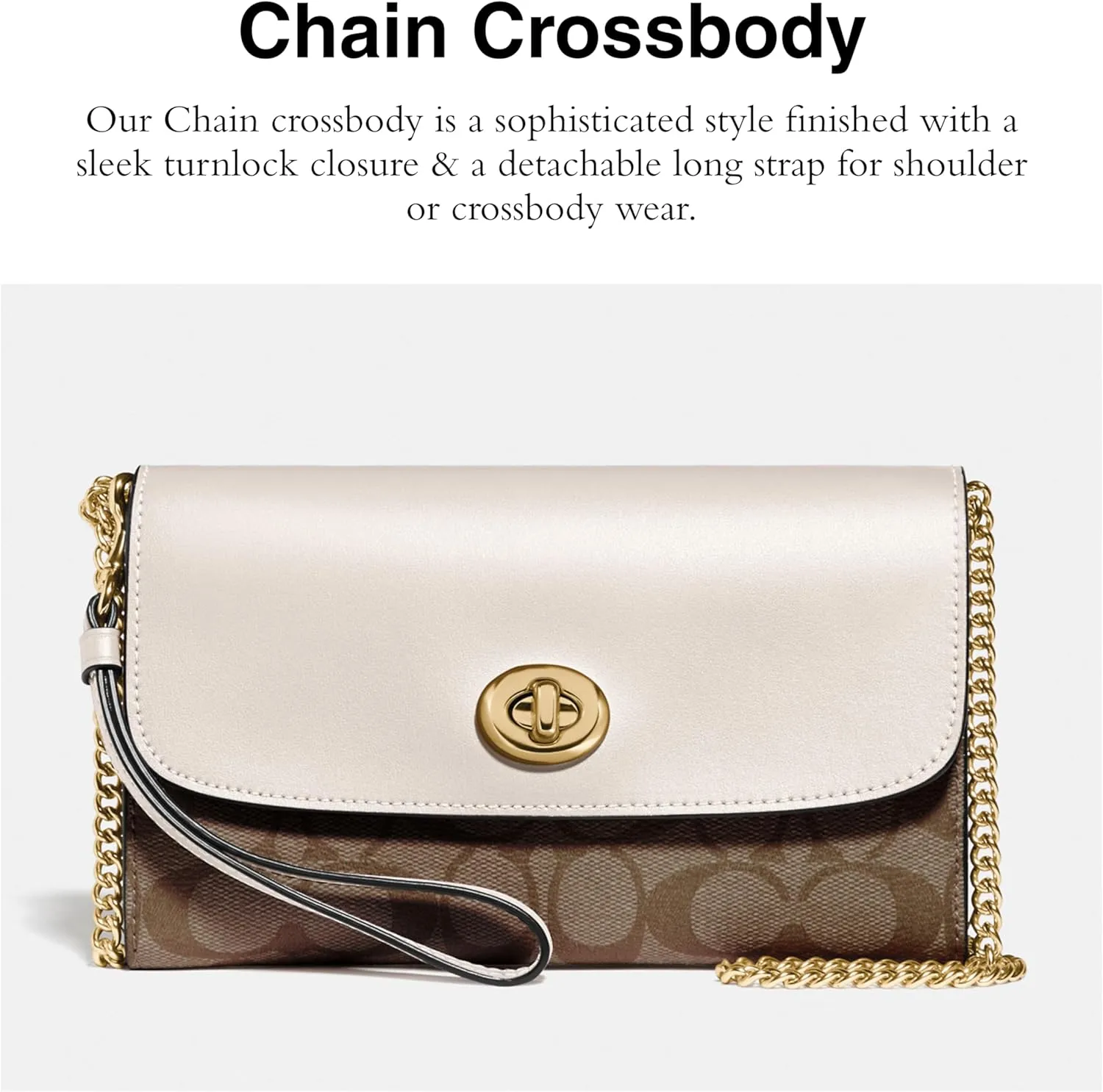Coach Women's Signature Chain Crossbody Bag