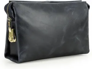 Code Lock Clutch Bag for Men Leather Anti Theft Clutch Wallet Travel Purse with Handle Phone Card Holder Large Business Handbag