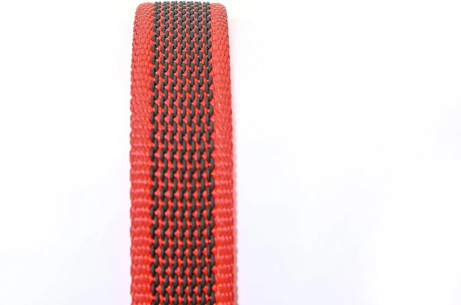 Color & Gray Super-Grip Leash with Handle, and D-Ring, 0.79 in x 6 ft, Red-Gray