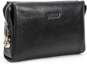 Contacts Genuine Leather Mens Clutch Bag Code Lock Anti Theft Travel Clutch Wallet Clutches Organizer