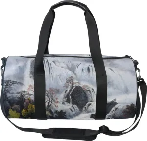 Cooper girl Waterfalls And Fog Duffels Bag Travel Sport Gym Bag