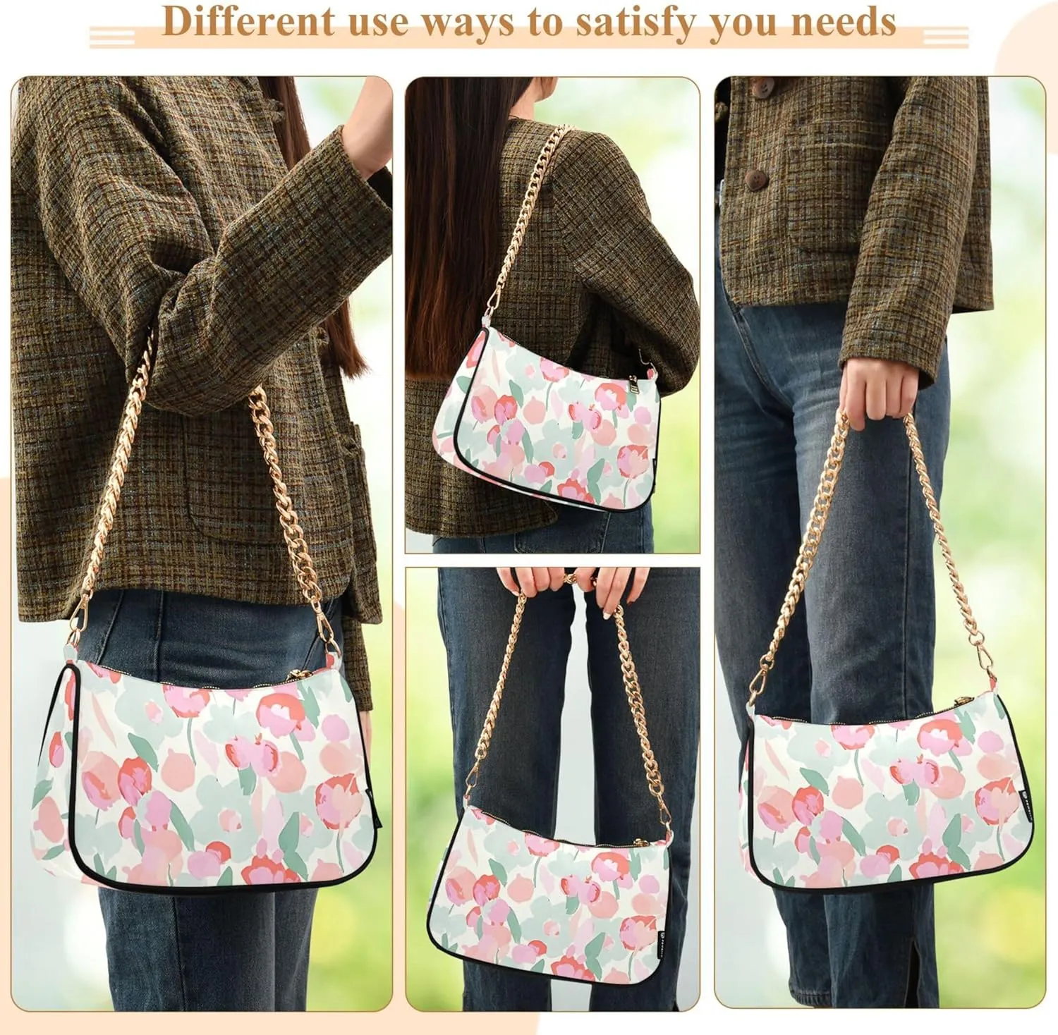 Crocodile Bush Green Cute Purse Bag Small Hobo Bag Women Small Handbag Chain Shoulder Bags Formal
