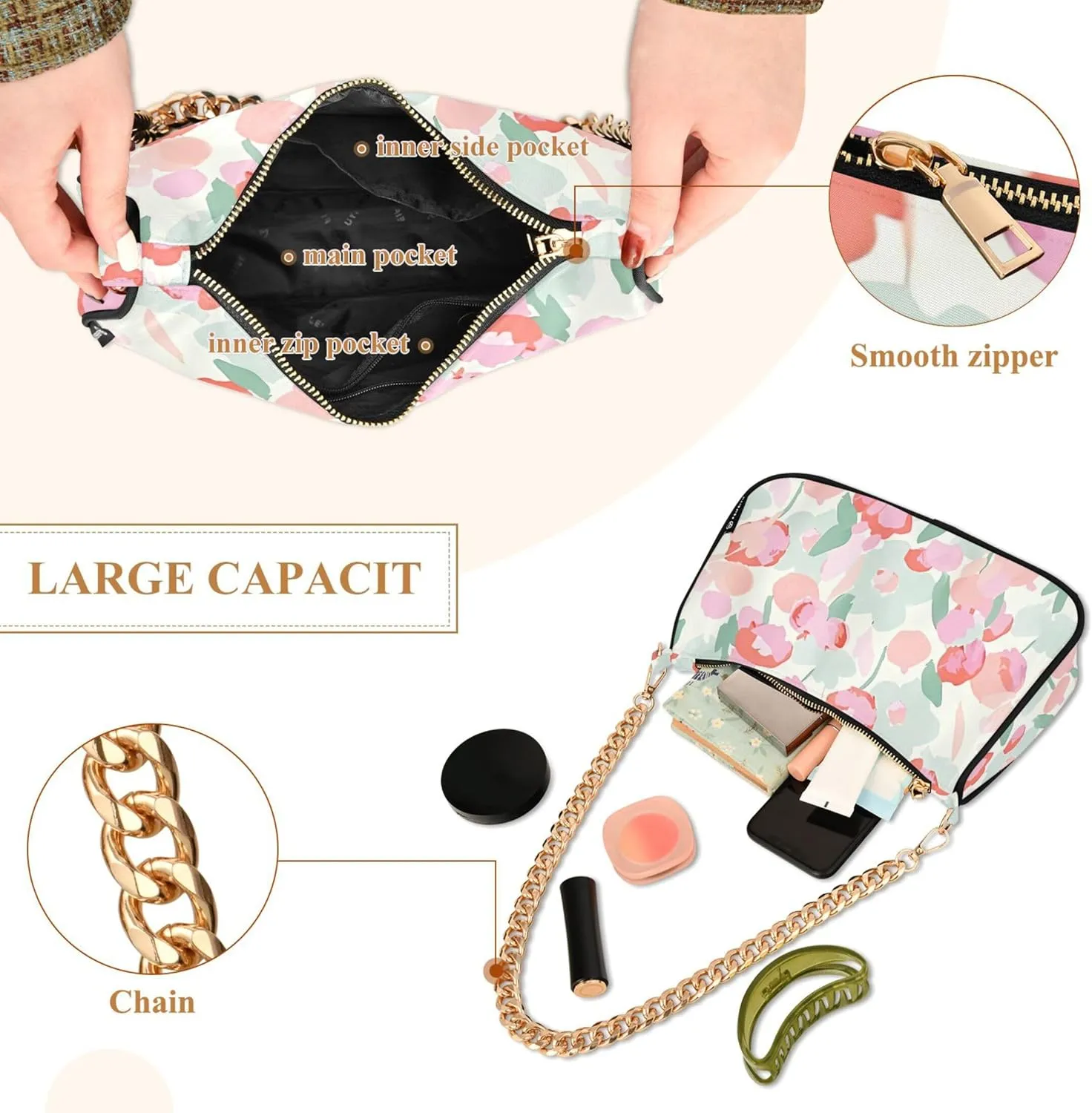 Crocodile Bush Green Cute Purse Bag Small Hobo Bag Women Small Handbag Chain Shoulder Bags Formal