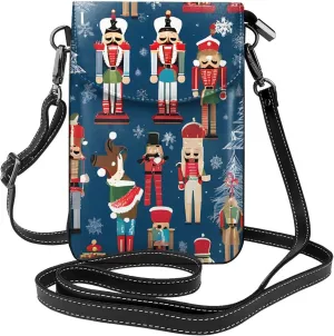 Crossbody Bags for Cell Phone Purse Wallet Summer Microfiber PU Leather Crossbody Purses for Women - Women's Nutcracker Ballet Xmas Dance