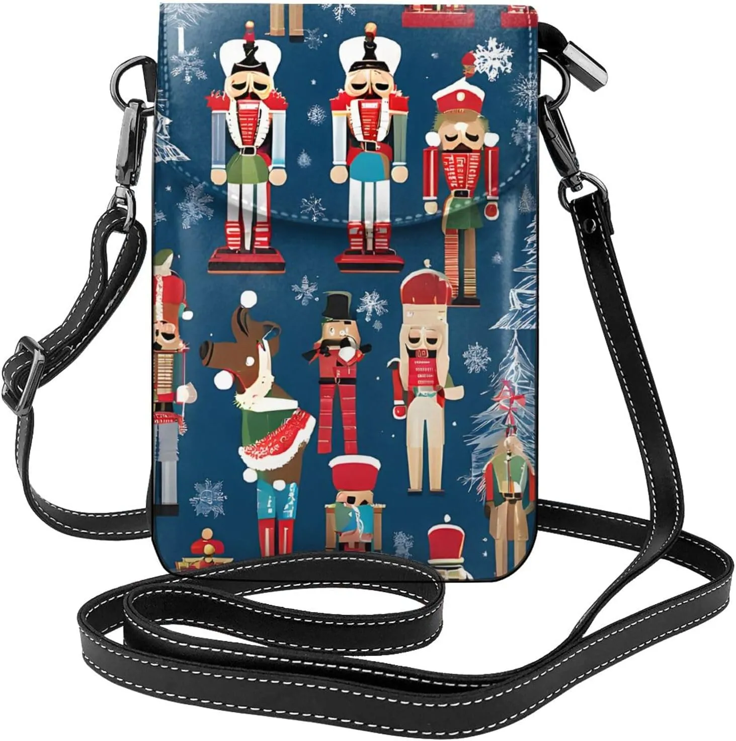 Crossbody Bags for Cell Phone Purse Wallet Summer Microfiber PU Leather Crossbody Purses for Women - Women's Nutcracker Ballet Xmas Dance