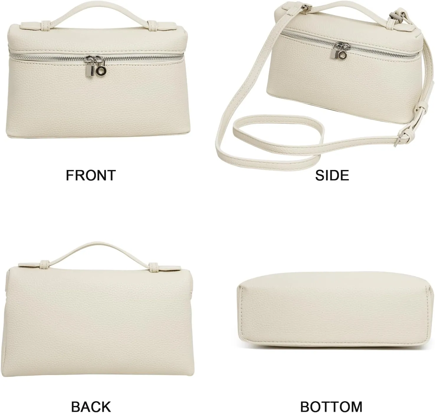 Crossbody Bags for Women,Small Top-Handle Pouch Purse Designer,Chic Handbags Shoulder Bag with Detachable Strap