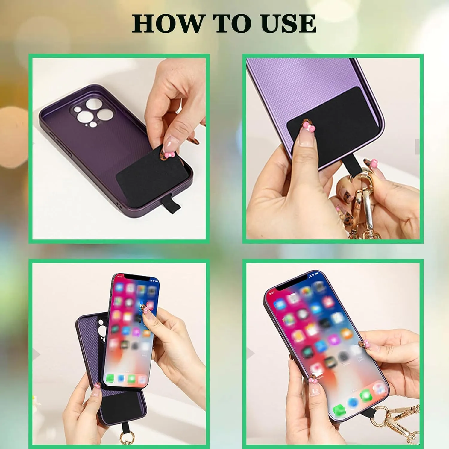 Crossbody Body Phone Holder for Women, New Phone Strap with Zippered Pouch, Adjustable Crossbody Strap
