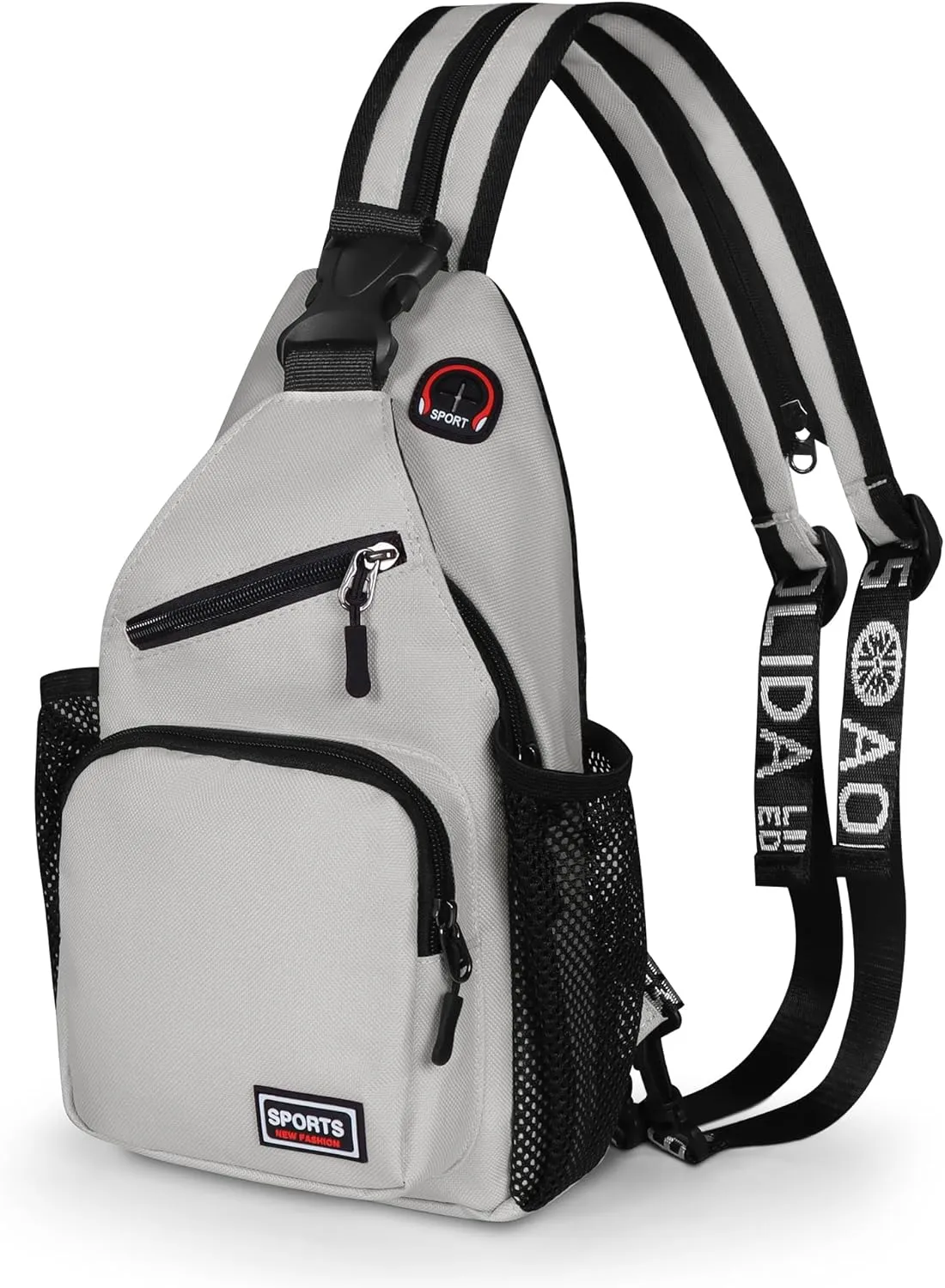 Crossbody Sling Bag for Men & Women Backpack with Earphone Hole Multipurpose Shoulder Bag Daypack for Travel Hiking