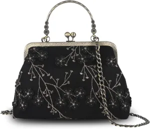 Crossbody Tote Bag Floral Satchel Purse Handbag for Women