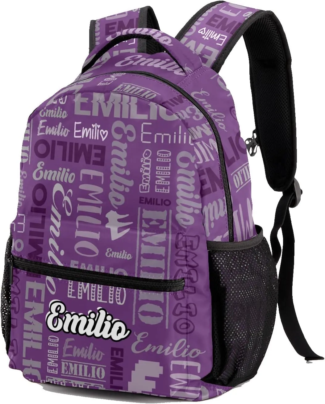 Custom Backpack School Bag for Girls Boys Kids, Personalized Bookbag with Name, Customize Elementary Book Bag Back Pack, Fashion, Waterproof, Adjustable Shoulder Straps, 1 Pack