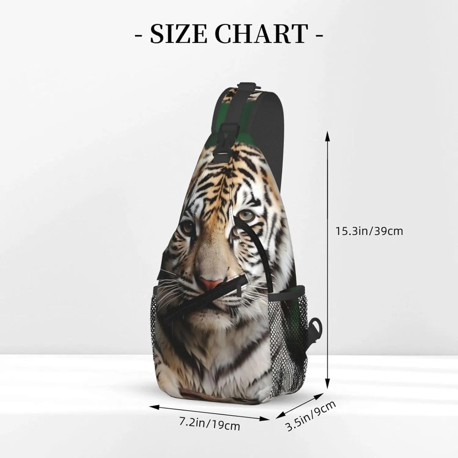 Cute Leopard Sling Bag Backpack For Men Cross Chest Bag Crossbody Shoulder Bag Travel Hiking Daypack