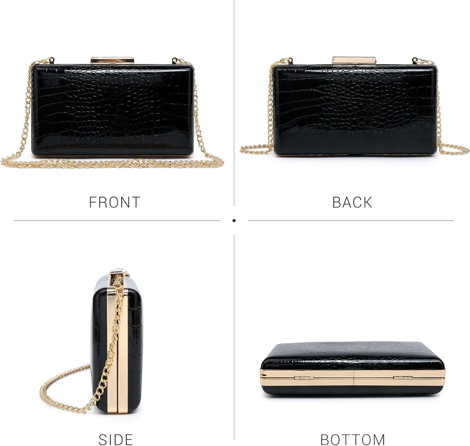 Dasein Women Evening Purses Clutch Bags Formal Party Clutches Wedding Purses Cocktail Prom Handbags