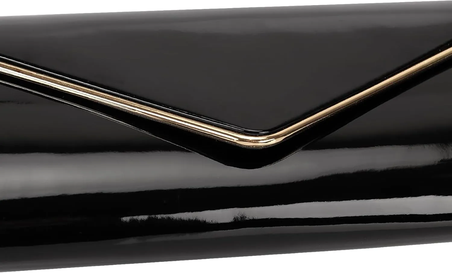 Dexmay Patent Leather Envelope Clutch Purse Shiny Candy Foldover Clutch Evening Bag for Women