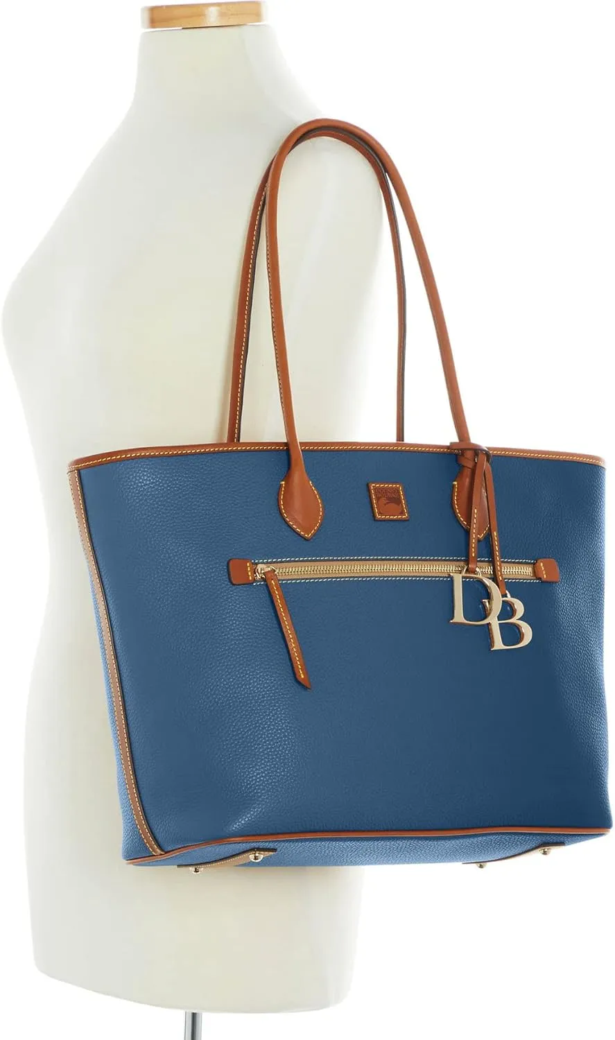 Dooney & Bourke Large Tote Bags for Women, Large Leather Tote Bag with Zipper Pockets and Long Shoulder Straps