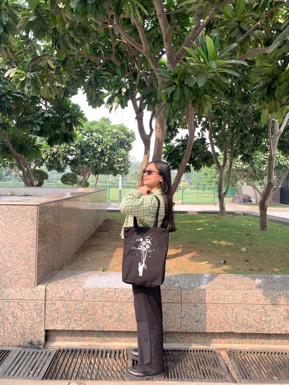 Ecoright Tote Bag for Women with Zipper, Small Tote Bag, Canvas Bag, Reusable Cotton Bag for Beach, Grocery, School & Work