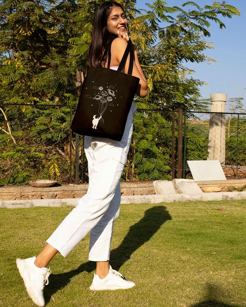 Ecoright Tote Bag for Women with Zipper, Small Tote Bag, Canvas Bag, Reusable Cotton Bag for Beach, Grocery, School & Work