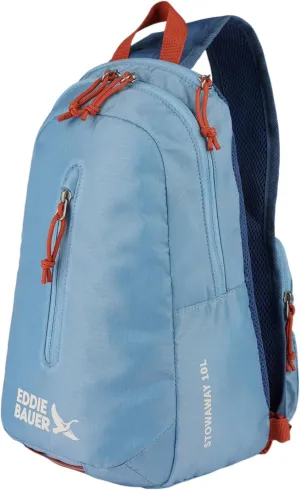 Eddie Bauer Stowaway Packable 10L Sling 3.0 Made from Polyester with Lightly Padded Shoulder Strap, Coast Blue