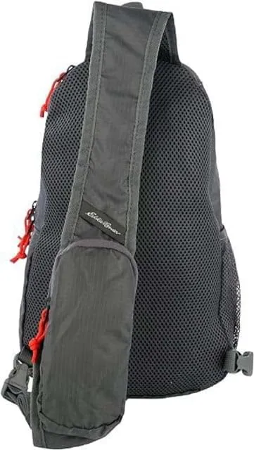 Eddie Bauer Stowaway Packable 10L Sling 3.0 Made from Polyester with Lightly Padded Shoulder Strap, Dark Smoke
