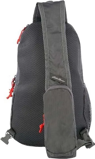 Eddie Bauer Stowaway Packable 10L Sling 3.0 Made from Polyester with Lightly Padded Shoulder Strap, Dark Smoke