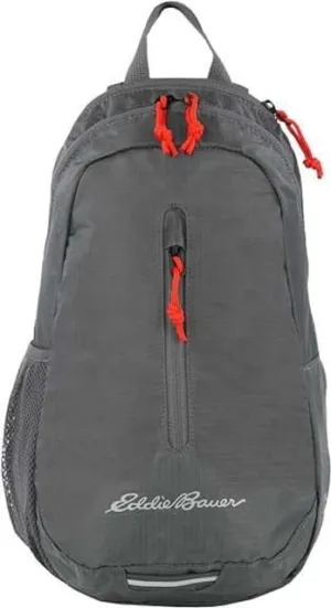 Eddie Bauer Stowaway Packable 10L Sling 3.0 Made from Polyester with Lightly Padded Shoulder Strap, Dark Smoke