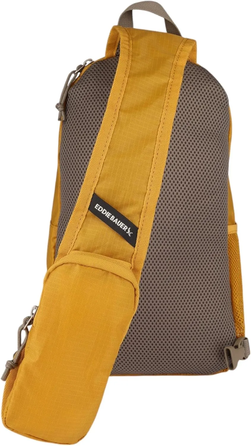 Eddie Bauer Stowaway Packable 10L Sling 3.0 Made from Polyester with Lightly Padded Shoulder Strap, Field Gold