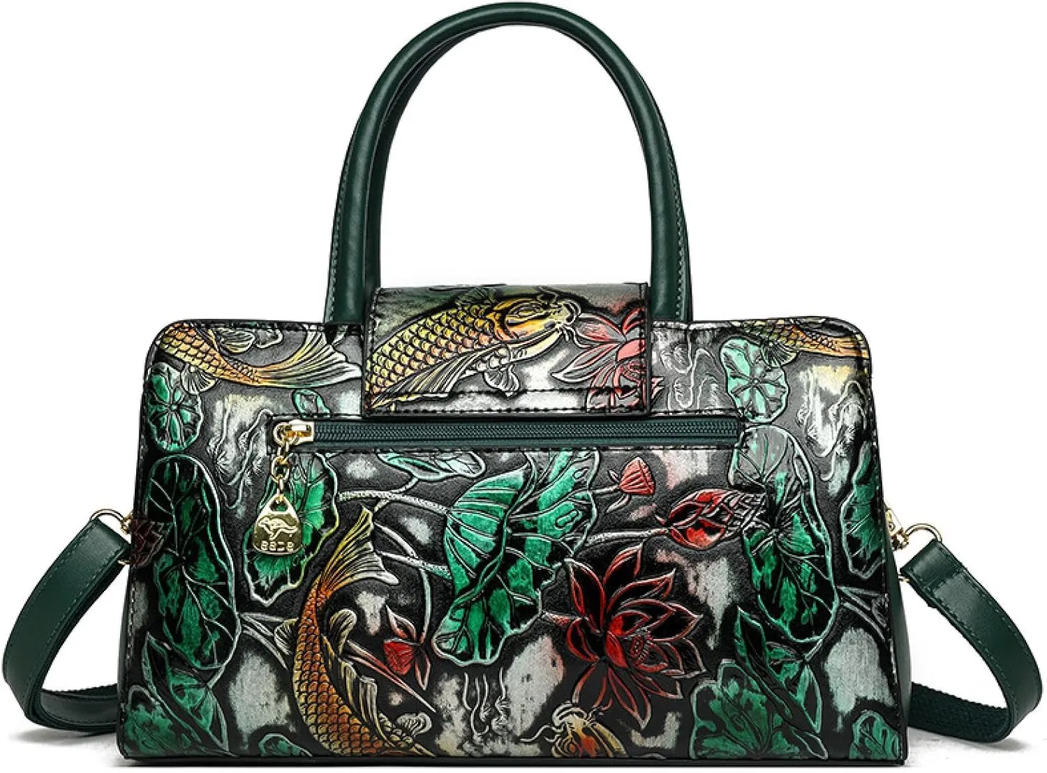 Embossed Tote Bag, Large Capacity Shoulder Crossbody Bag