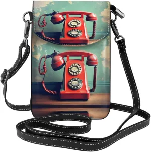 England Uk Retro London Telephone Crossbody Bag For Women Leather Cellphone Shoulder Purses Fashion Travel Designer Wallet