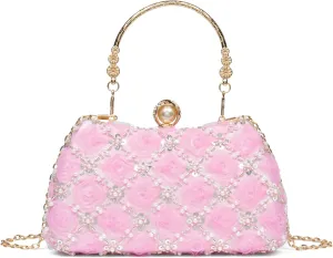 Evening Bag Floral Clutch for Women Wedding Purse Bridal Handbags Clutch Elegant
