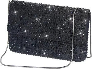 Evening Clutch Purses for Women Ladies Sparkling Wedding Crystal Rhinestone Bag
