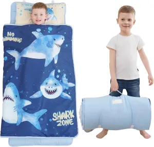 Extra Large Toddler Nap mat by Cokouchyi, Toddler Sleeping Bag with Removable Pillow, Measures 53 x 21 x 1.5 Inches, Sleeping Mat, Ideal for Daycare and Preschool Kindergarten
