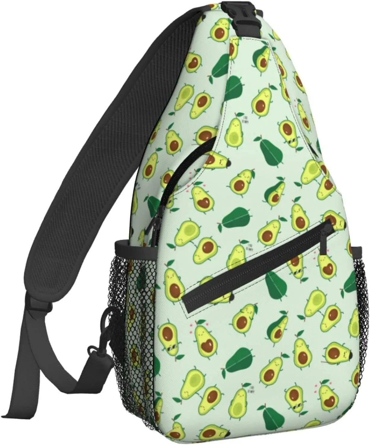 Famame Avocados Sling Backpack Chest Bag Crossbody Shoulder Bag Gym Cycling Travel Hiking Daypack For Men Women Multicolor 5
