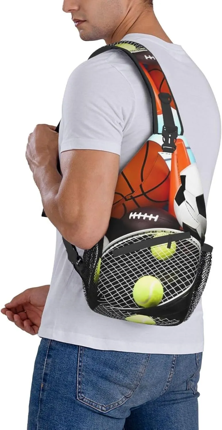 Fashion Chest Sling Bag For Women Men Adjustable Strap Crossbody Shoulder Backpack Hiking Travel Fashion Unisex Daypack
