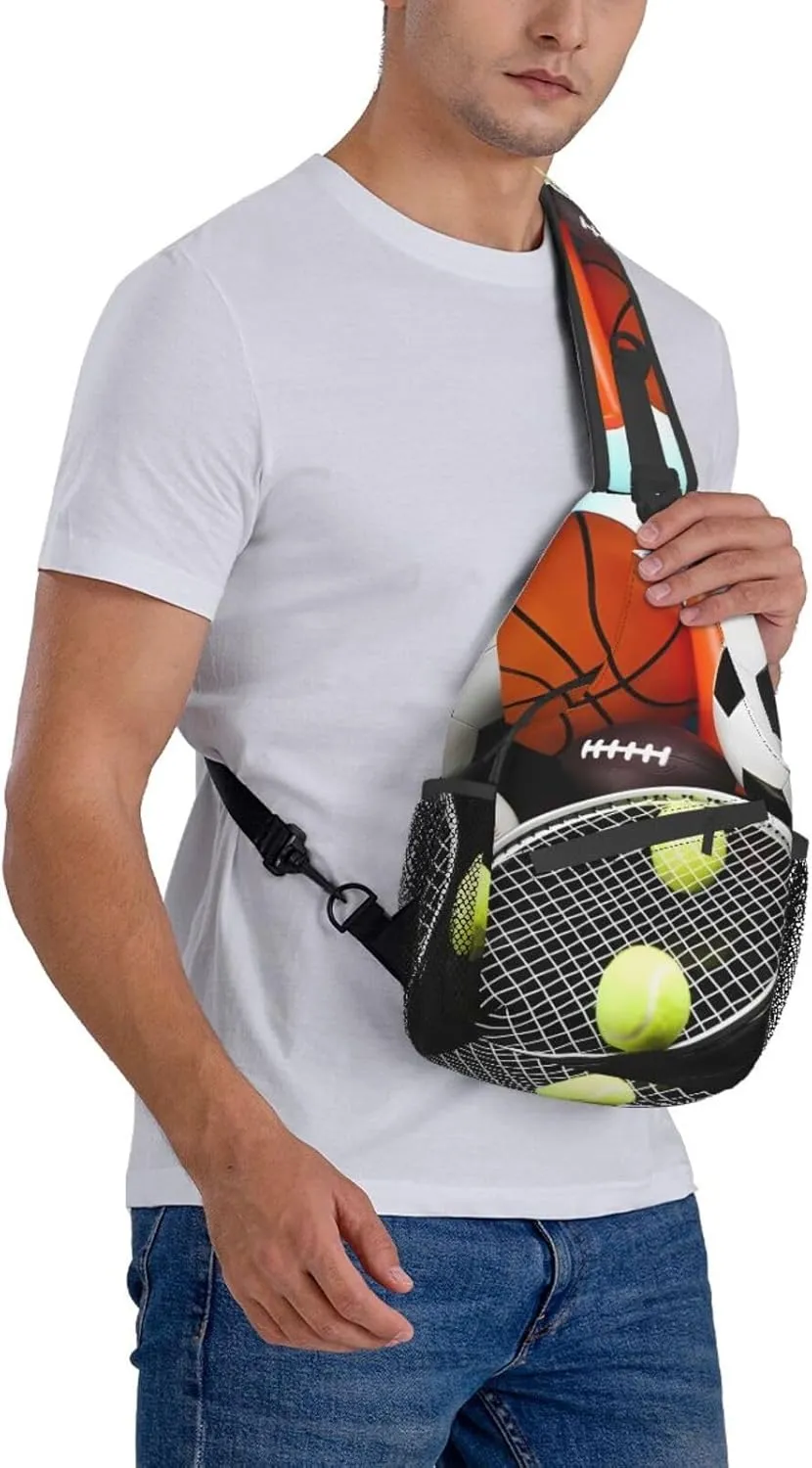 Fashion Chest Sling Bag For Women Men Adjustable Strap Crossbody Shoulder Backpack Hiking Travel Fashion Unisex Daypack