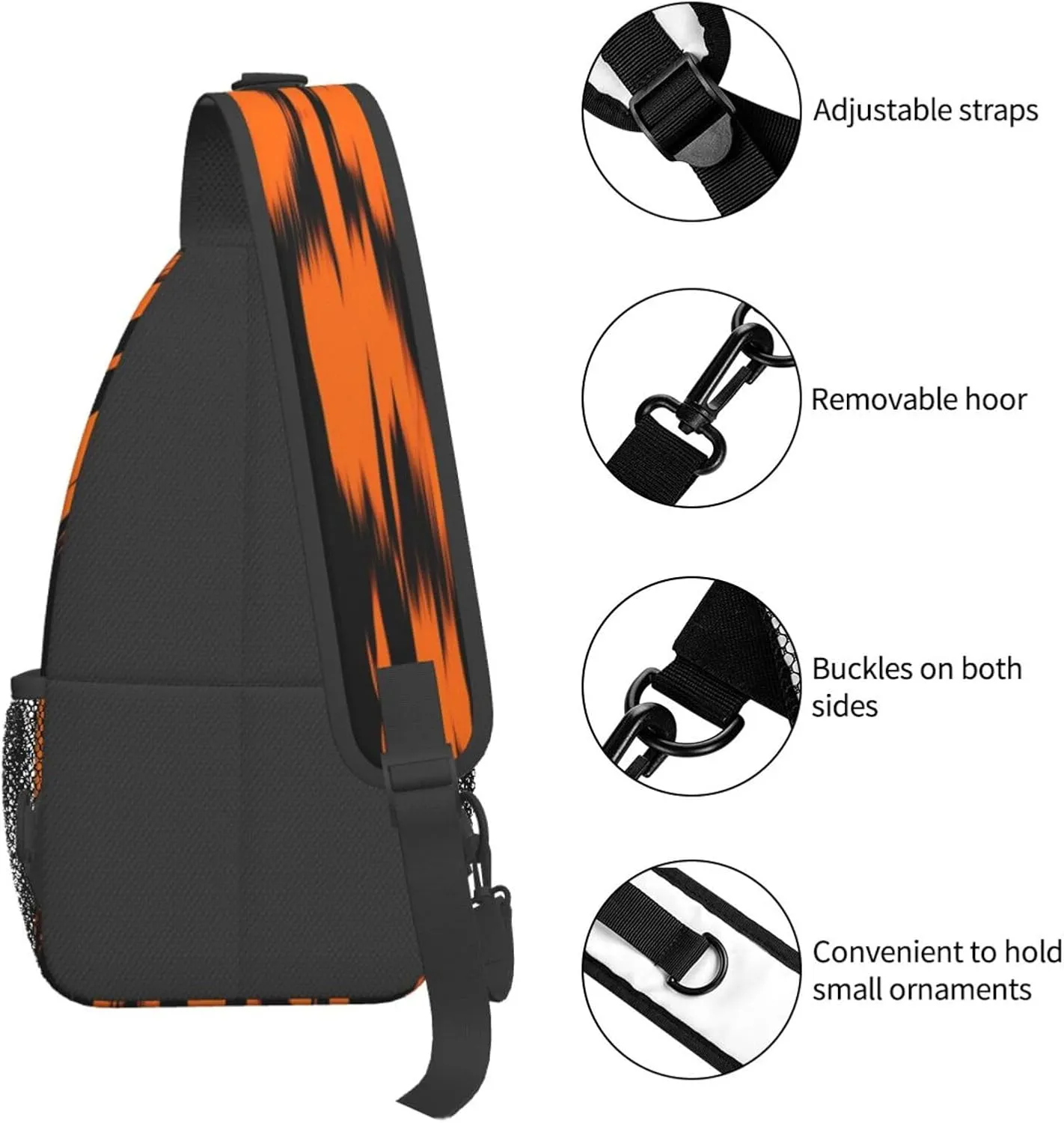 Fashion Chest Sling Bag For Women Men Adjustable Strap Crossbody Shoulder Backpack Hiking Travel Gym Unisex Daypack