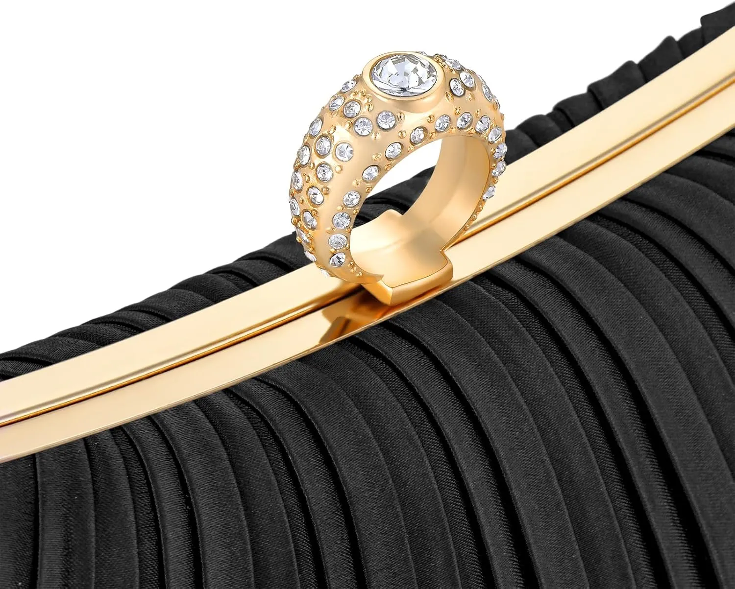 Fashion Women's Evening Bags, Artificial Silk Luxury Handbags with Chain Stylish Purses for Wedding Party