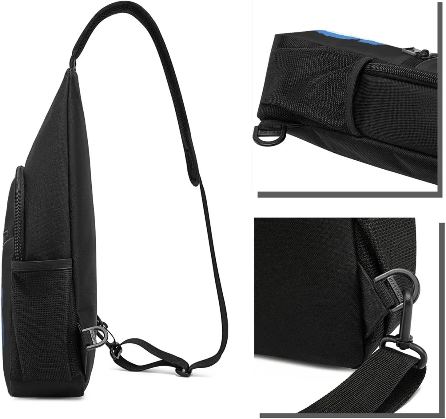 Flag Map of Antarctica Sling Bag Crossbody Backpack Shoulder Casual Daypack Bags for Men Women