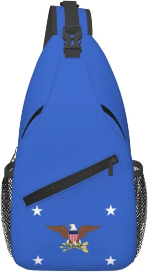 Flag of the United States Secretary of Defense Crossbody Bags For Women Men Chest Backpack Gym Shoulder Bag Travel Outdoor Sports Casual Crossbody Bags