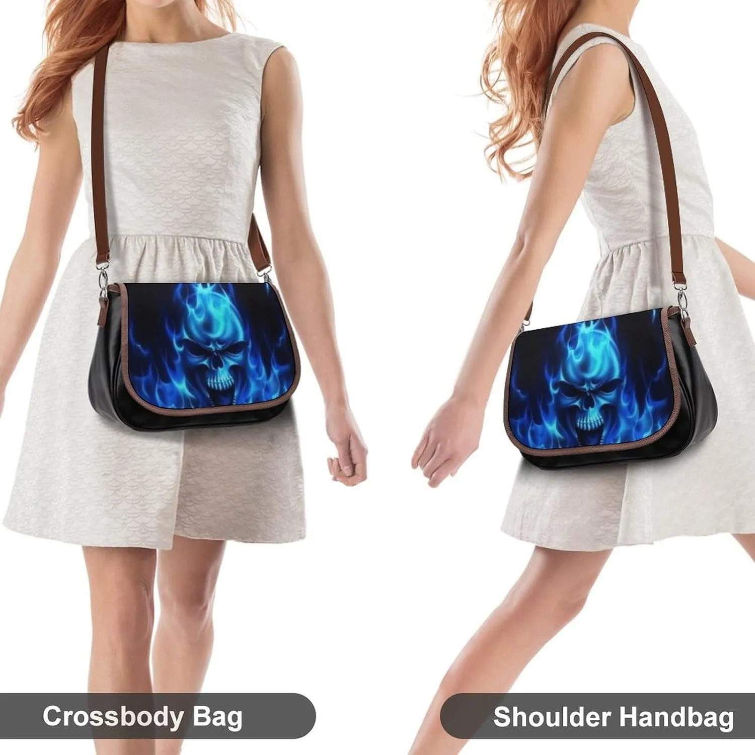 Floral Bird Tropical Paradise Hawaii Fashionable And Exquisite Shoulder Bag, Convenient Leather Crossbody Bag for Going Out