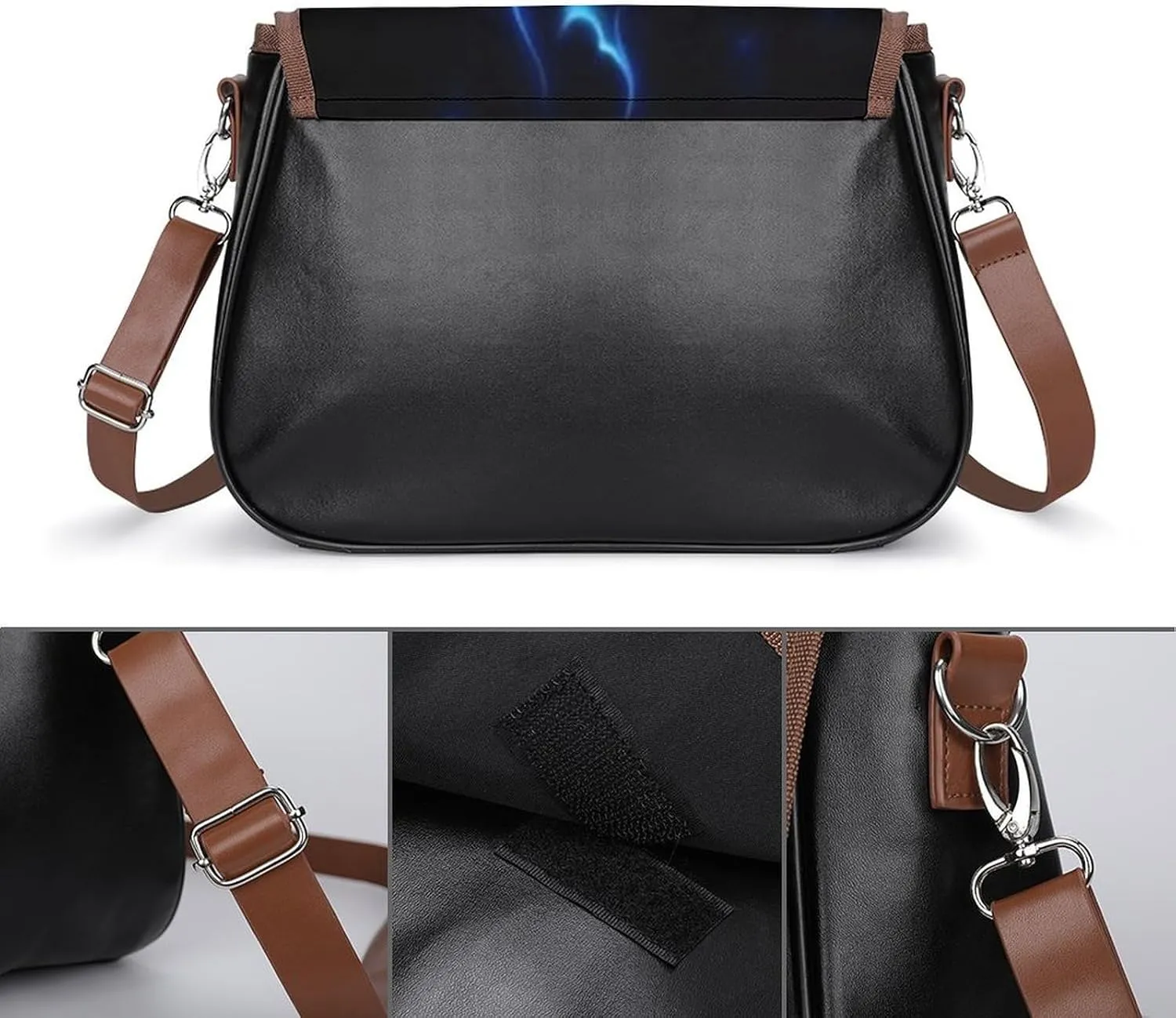 Floral Bird Tropical Paradise Hawaii Fashionable And Exquisite Shoulder Bag, Convenient Leather Crossbody Bag for Going Out